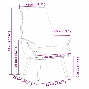 Entspannungsstuhl Pink Lockige Woll-ähnliche Stoff
