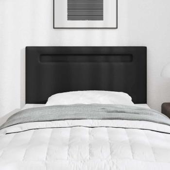 Kopfteil Einfarbig Schwarz 100 cm Kunstleder