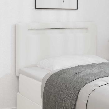 ARDEBO.de - Kopfteil Einfaches Design Weiß 100 cm Kunstleder