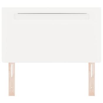 Kopfteil Einfaches Design Weiß 100 cm Kunstleder