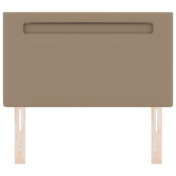 Kopfteil Einfarbig Cappuccinobraun 100 cm Kunstleder
