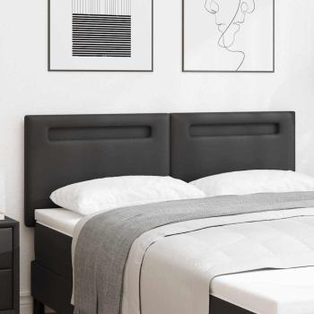ARDEBO.de - Kopfteil Einfarbig Schwarz 140 cm Kunstleder