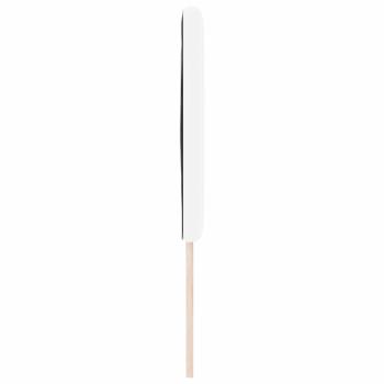Kopfteil Einfarbig Weiß 140 cm Kunstleder