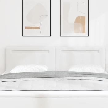 Kopfteil Einfarbig Weiß 180 cm Kunstleder