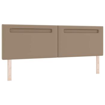 Kopfteil Einfarbig Cappuccinobraun 180 cm Kunstleder