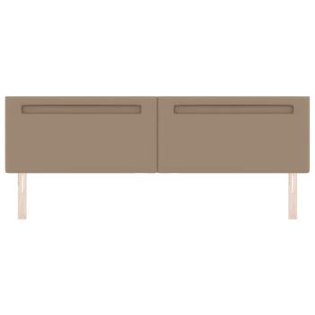 Kopfteil Einfarbig Cappuccinobraun 200 cm Kunstleder