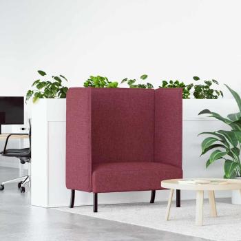 ARDEBO.de - Hochlehner Sofa Burgunderrot 109x56x121 cm Stoff