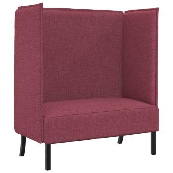 Hochlehner Sofa Burgunderrot 109x56x121 cm Stoff