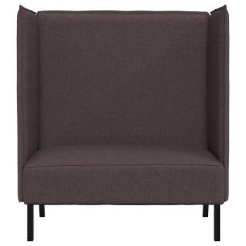 Hochlehnen-Sofa Dunkelbraun 109x56x121 cm Stoff