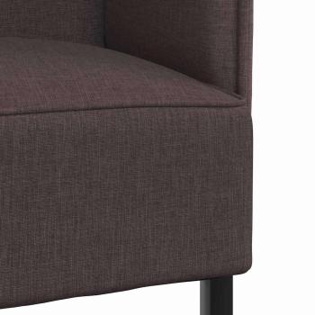 Hochlehnen-Sofa Dunkelbraun 109x56x121 cm Stoff