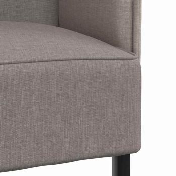 Hochlehner Sofa Taupe 109x56x121 cm Stoff