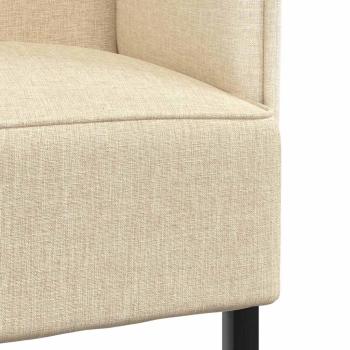 Hochlehner Sofa Creme 109x56x121 cm Stoff