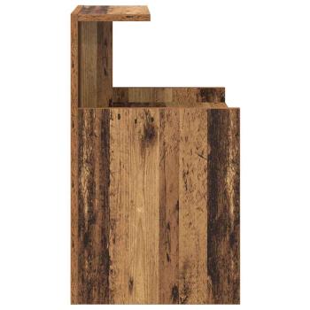 Bett Schränke 2 Stk Altes Holz 40x35x60 cm Holzwerkstoff