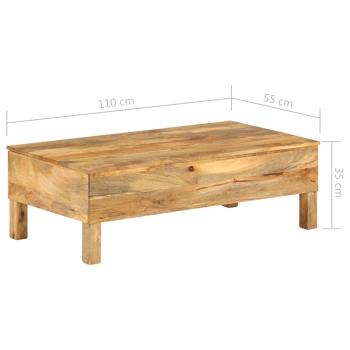 Couchtisch Massivholz Mango 110x55x35 cm