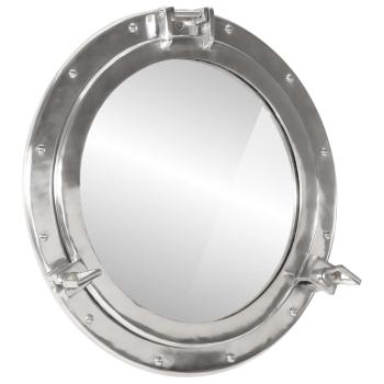 ARDEBO.de - Bullaugen-Spiegel Wandmontage Ø50 cm Aluminium und Glas