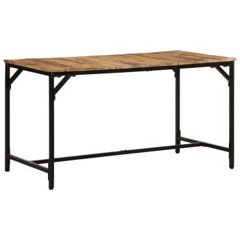 ARDEBO.de - Esstisch 140x70x75 cm Raues Massivholz Mango