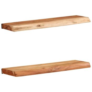 ARDEBO.de - Wandregale 2 Stk. 60x20x3,5 cm Massivholz Akazie