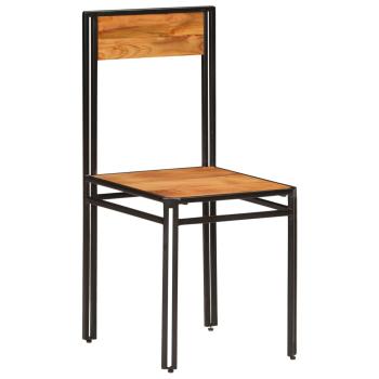 Esszimmerstühle 2 Stk. Akazien-Massivholz