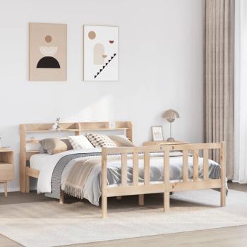 ARDEBO.de - Bettgestell mit Kopfteil ohne Matratze 135x190 cm