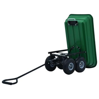 Garten-Kippwagen 300 kg 75 L Grün