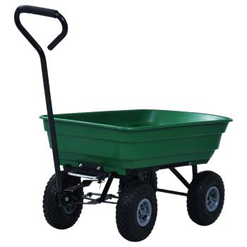 Garten-Kippwagen 300 kg 75 L Grün