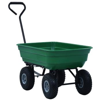 Garten-Kippwagen 300 kg 75 L Grün