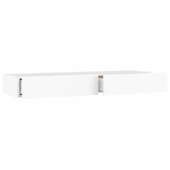 TV-Schrank mit LED-Leuchten Weiß 120x35x15,5 cm