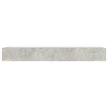 TV-Schrank mit LED-Leuchten Betongrau 120x35x15,5 cm