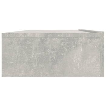 TV-Schrank mit LED-Leuchten Betongrau 120x35x15,5 cm