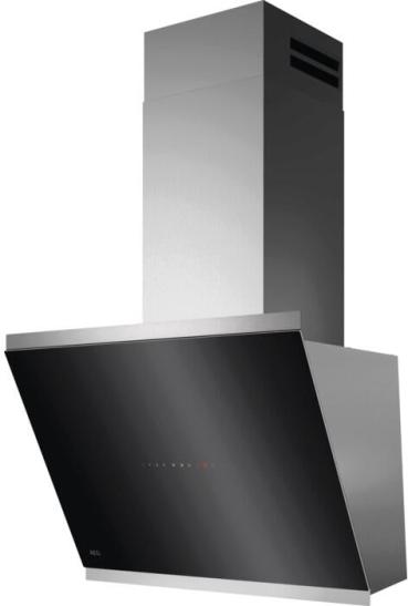 ARDEBO.de AEG GV77D61SL EEK:A+ Kopffreihaube, 90 cm breit, 725 m³/h, Hob²Hood-Funktion, SilenceTech, Breeze function, 3 Leistungsstufen + 2 Intensivstufe, Edelstahl/Schwarz