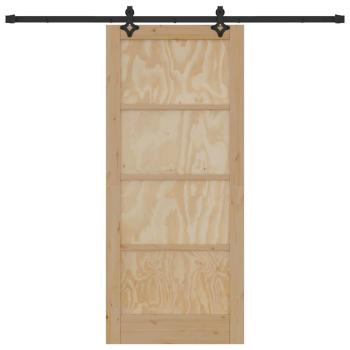 Schiebetür mit Montageset 'ORKDAL'Massivholz Kiefer