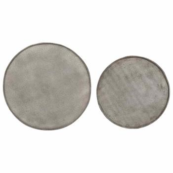 Couchtisch 2 Stk. Silbern Holzwerkstoff