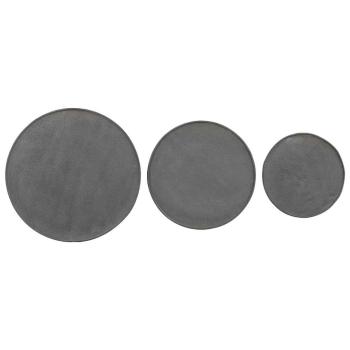 Couchtisch 3 Stk. Schwarz Holzwerkstoff