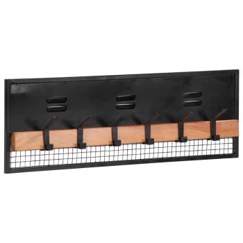 ARDEBO.de - Wandgarderobe 90x11x30 cm Massivholz Mango