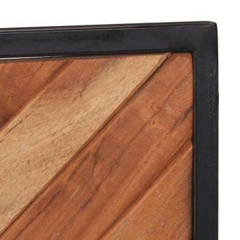 Wandgarderobe 2 Stk. 35x1x90 cm Massivholz Akazie