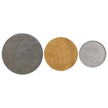 Couchtisch 3 Stk. Mehrfarbig Holzwerkstoff