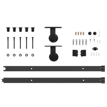 Schiebetür mit Hardware-Set 'ORKDAL'Weiß 78x232 cm