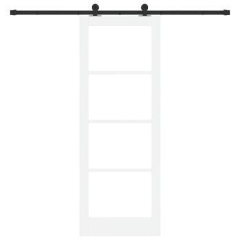 Schiebetür mit Hardware-Set 'ORKDAL'Weiß 78x211 cm