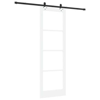 Schiebetür mit Hardware Set Weiß 78x232 cm aus Kiefernholz