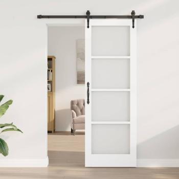 Schiebetür mit Hardware-Set 'ORKDAL'Weiß 73,5x211 cm