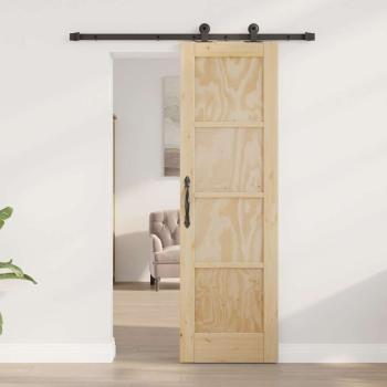 Schiebetür mit Hardware Set 'ORKDAL'Massivholz Kiefer