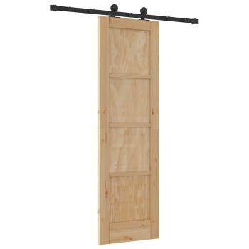 Schiebetür mit Hardware Set 'ORKDAL'Massivholz Kiefer