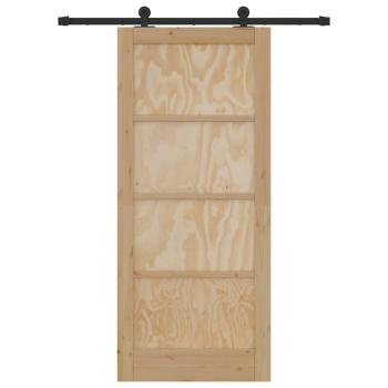 Schiebetür mit Beschlagset 'ORKDAL'Massivholz Kiefer