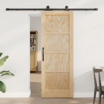 ARDEBO.de - Schiebetür mit Montageset 'ORKDAL'aus Massivholz Kiefer