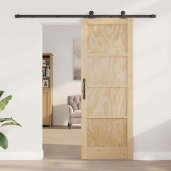 Schiebetür mit Hardware-Set "ORKDAL" Massivholz Kiefer