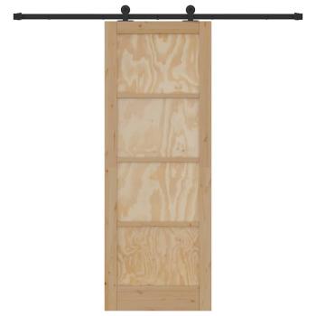 Schiebetür mit Hardware-Set "ORKDAL" Massivholz Kiefer
