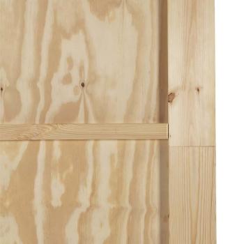 Schiebetür mit Hardware-Set "ORKDAL" aus massivem Kiefernholz