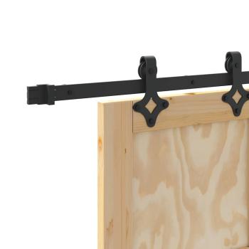 Schiebetür mit Hardware-Set "ORKDAL" aus massivem Kiefernholz