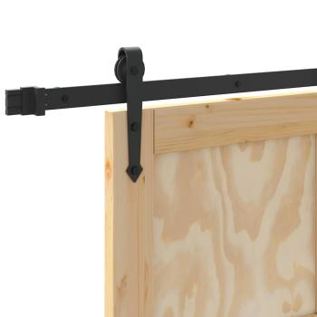 Schiebetür mit Hardware-Set 'ORKDAL'aus massivem Kiefernholz