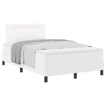 Boxspringbett mit Matratze Weiß Klein Doppel Schwarz
